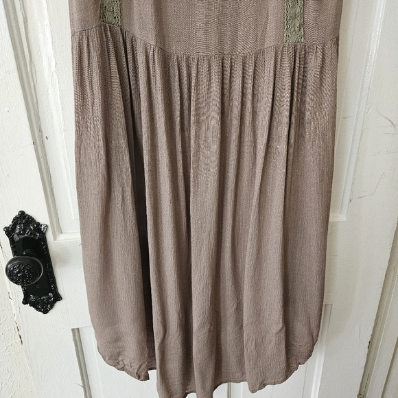 POL Women's Sleeveless Boho Lagenlook Tie-Front Duster Size Small, High-Low Hem - Picture 7 of 10